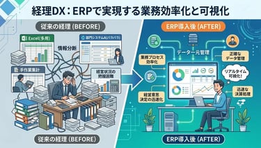 経理業務の効率化をERPで実現！導入メリットとおすすめシステム5選