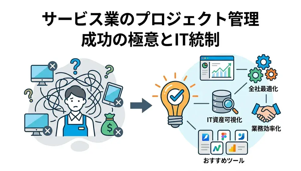 サービス業向けプロジェクト管理の極意！成功事例とおすすめツール5選