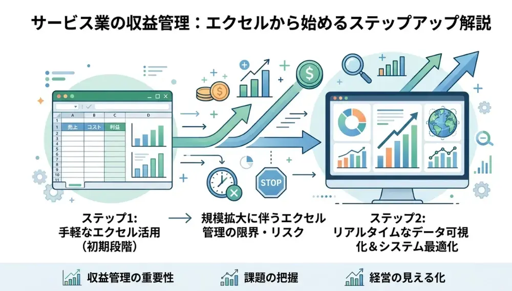 サービス業の収益管理とは？エクセルで始める簡単・効果的な実践手法